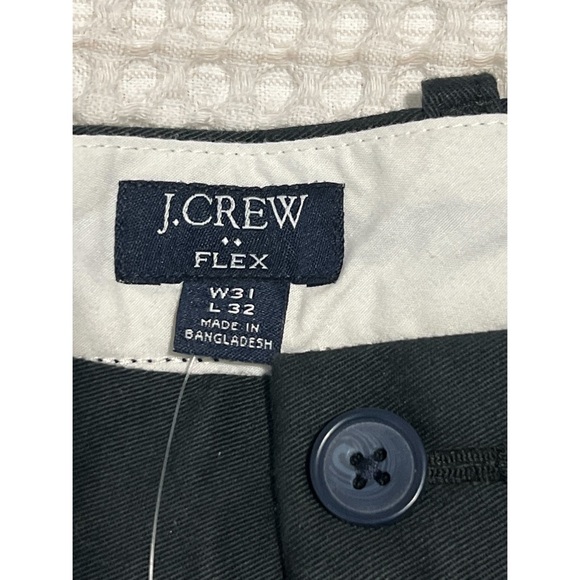 J. Crew Straight Fit Flex Chino Pants Men’s Black 31x32 Casual Career Preppy - Picture 12 of 15